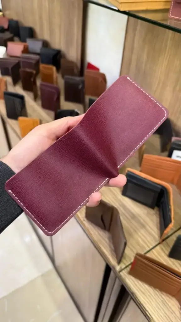 Smart wallet , Maroon colour
