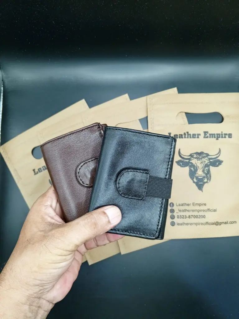 Genuine Pure Leather Wallet – Crafted for Elegance & Durability (Black)